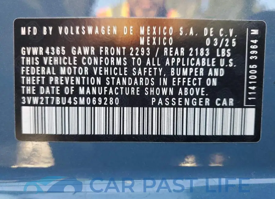 3VW2T7BU4SM069280# 13