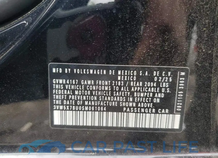 3VW5X7BU0SM061064# 12