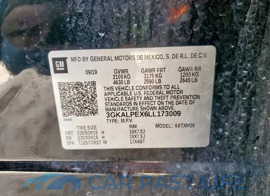 3GKALPEX6LL173009# 13