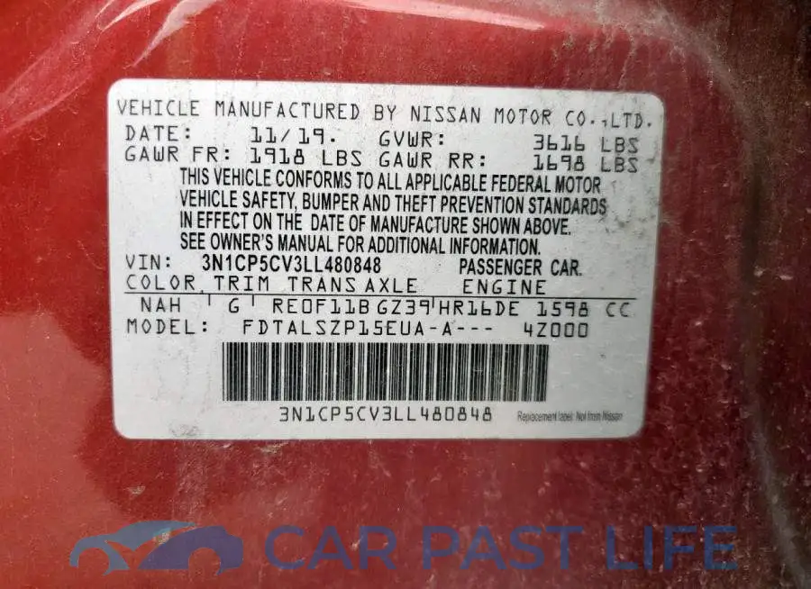 3N1CP5CV3LL480848# 14