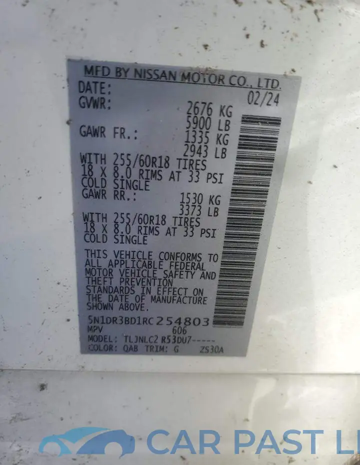 5N1DR3BD1RC254803# 14