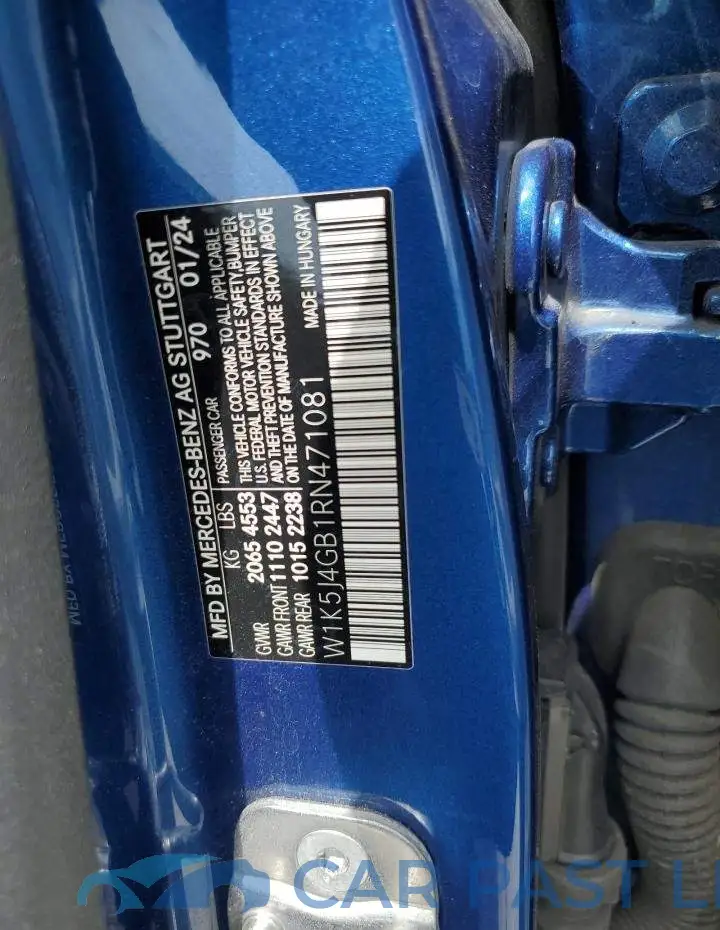 W1K5J4GB1RN471081# 12