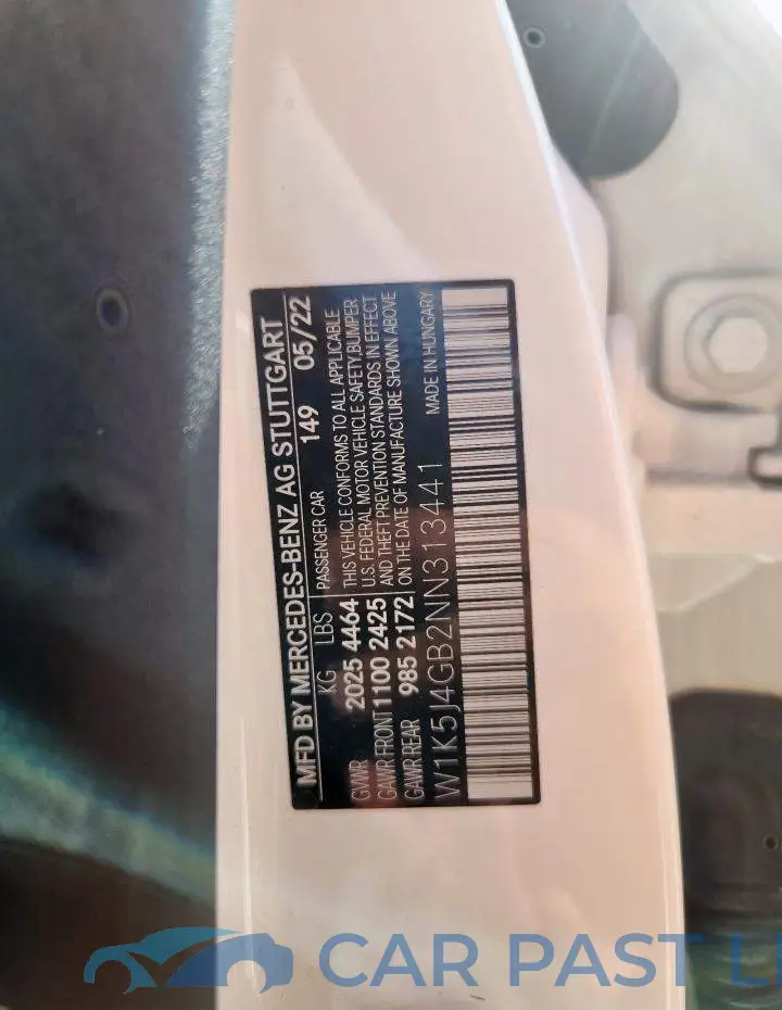 W1K5J4GB2NN313441# 12