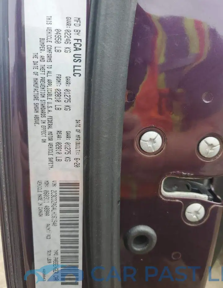 2C3CDZAG4LH161540# 12