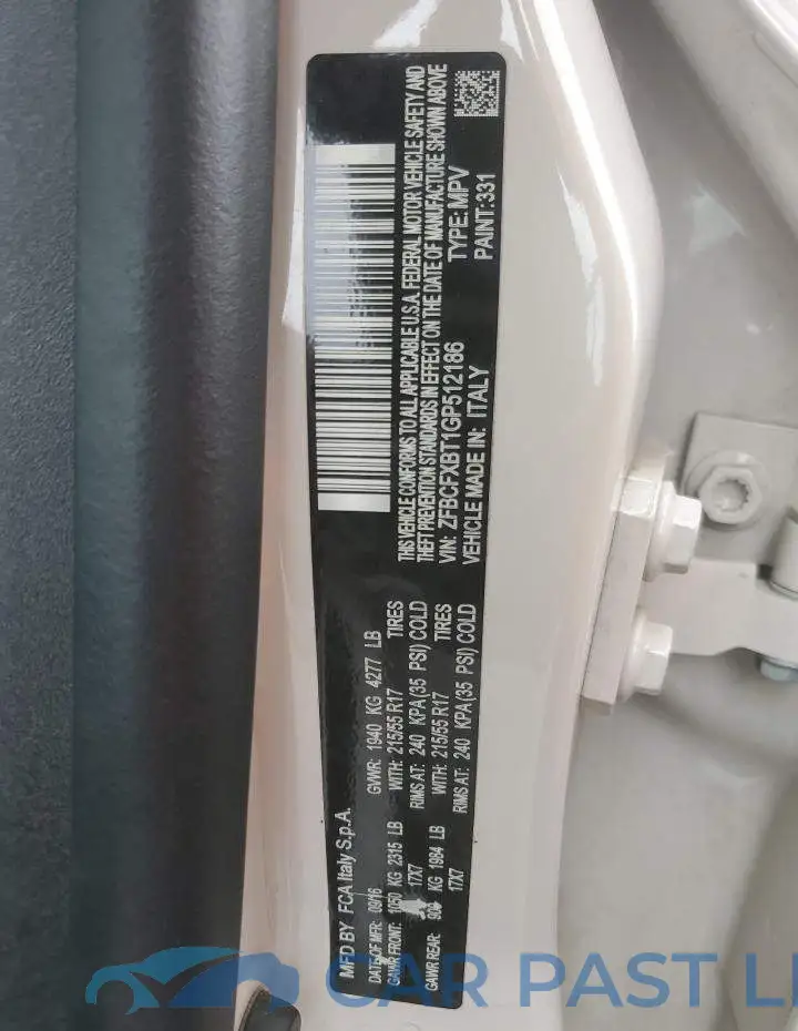 ZFBCFXBT1GP512186# 12