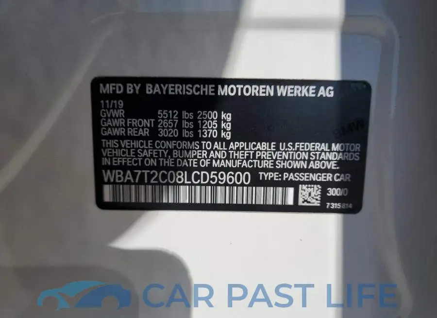WBA7T2C08LCD59600# 12