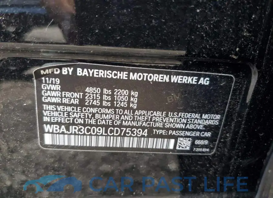 WBAJR3C09LCD75394# 12