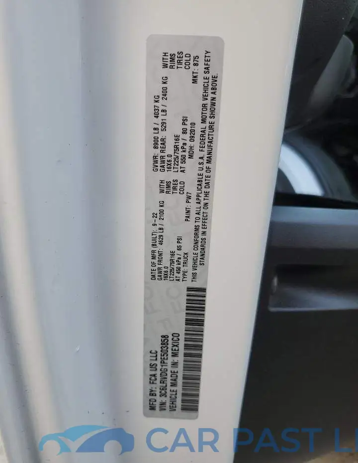 3C6LRVDG1PE503858# 13