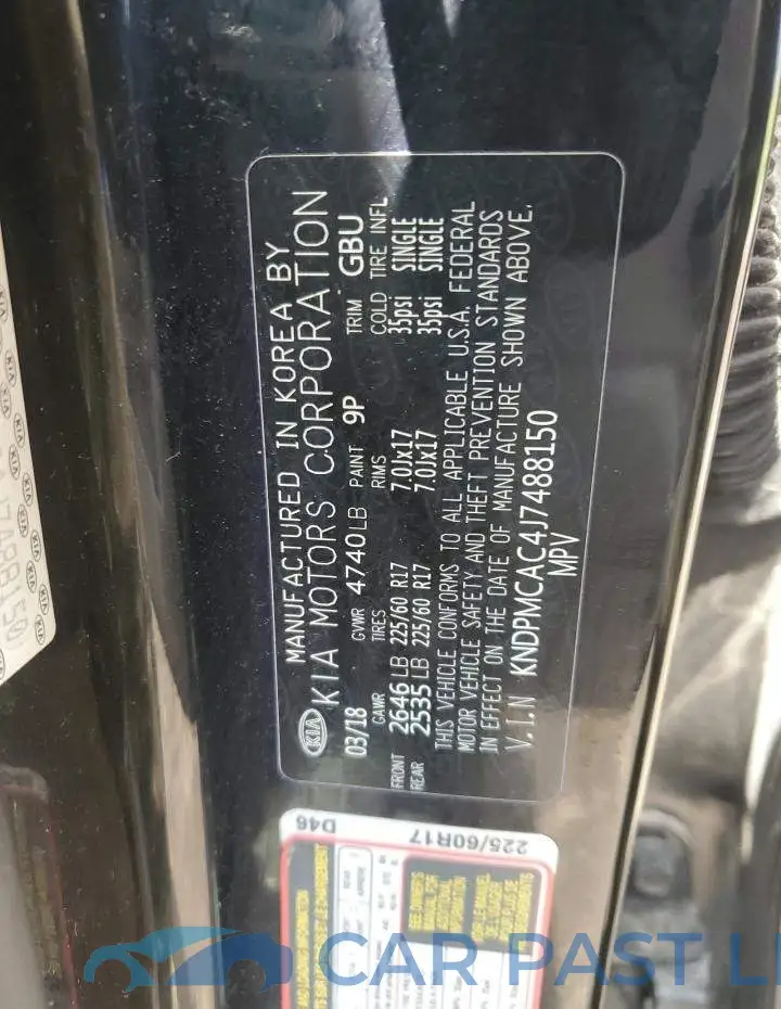 KNDPMCAC4J7488150# 13