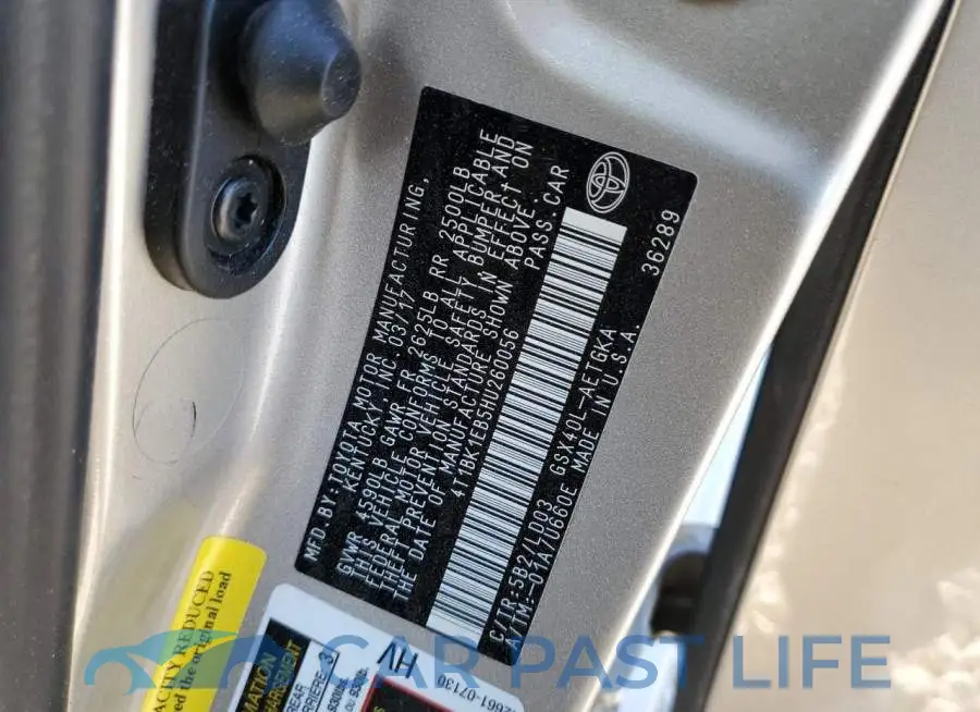 4T1BK1EB5HU260056# 13