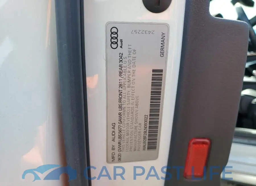 WAU92BF28LN093022# 12