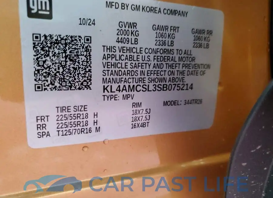 KL4AMCSL3SB075214# 13