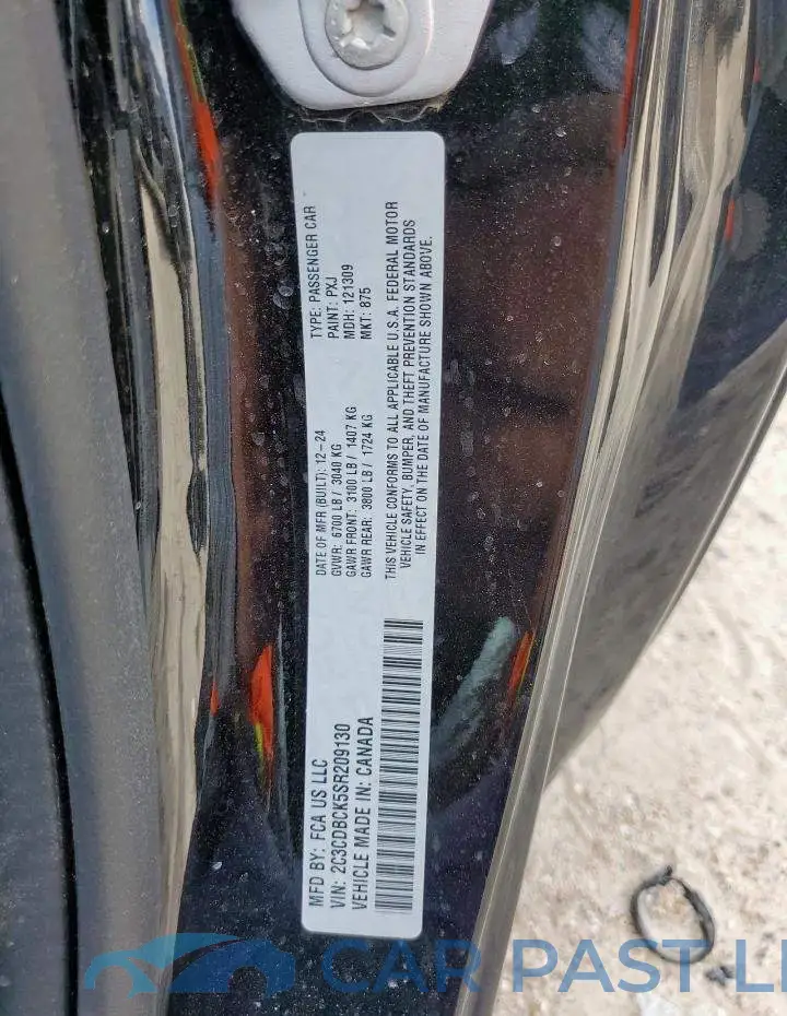 2C3CDBCK5SR209130# 12