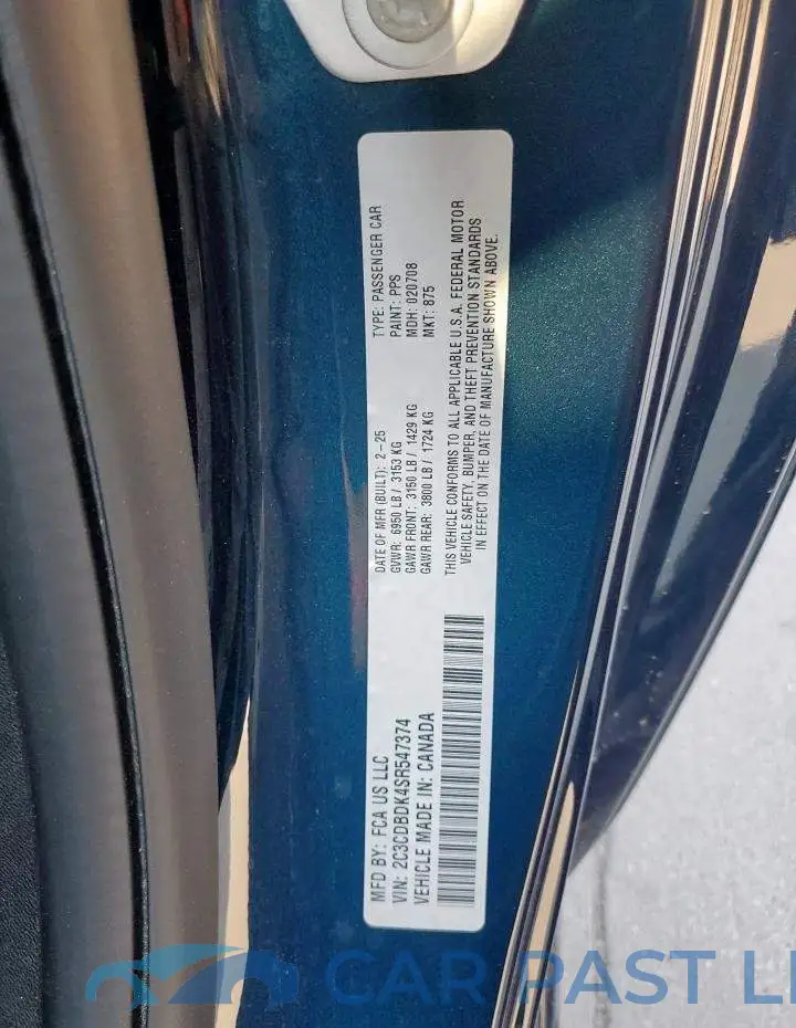 2C3CDBDK4SR547374# 12