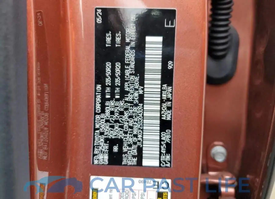 JTJHKCFZ5S2043094# 13