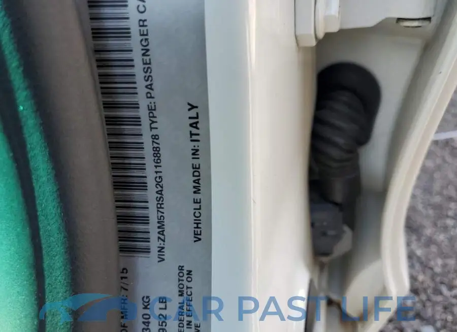 ZAM57RSA2G1168878# 12