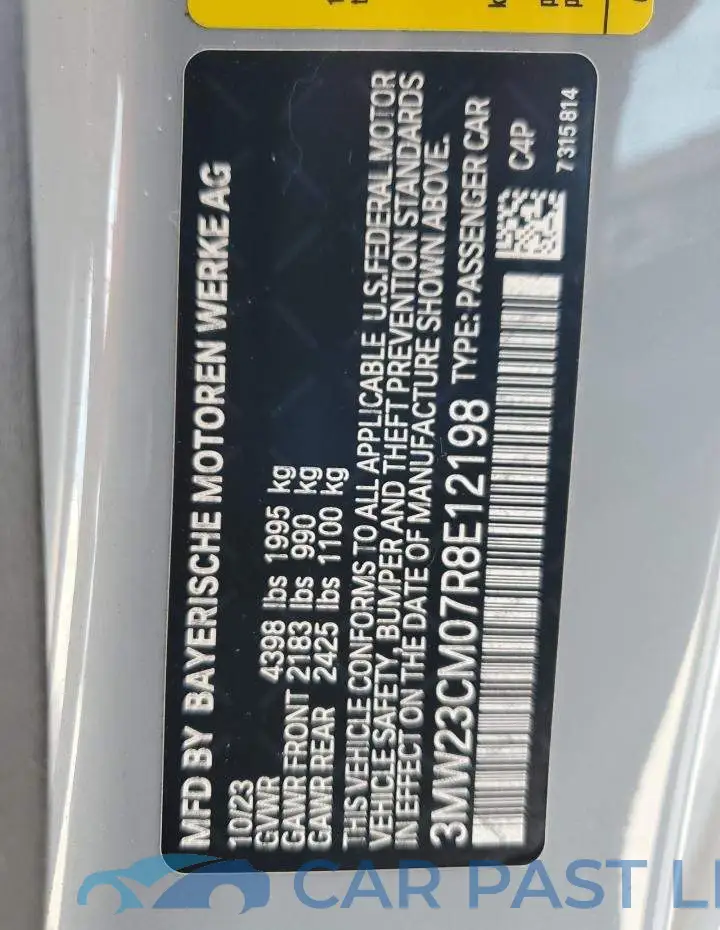 3MW23CM07R8E12198# 12