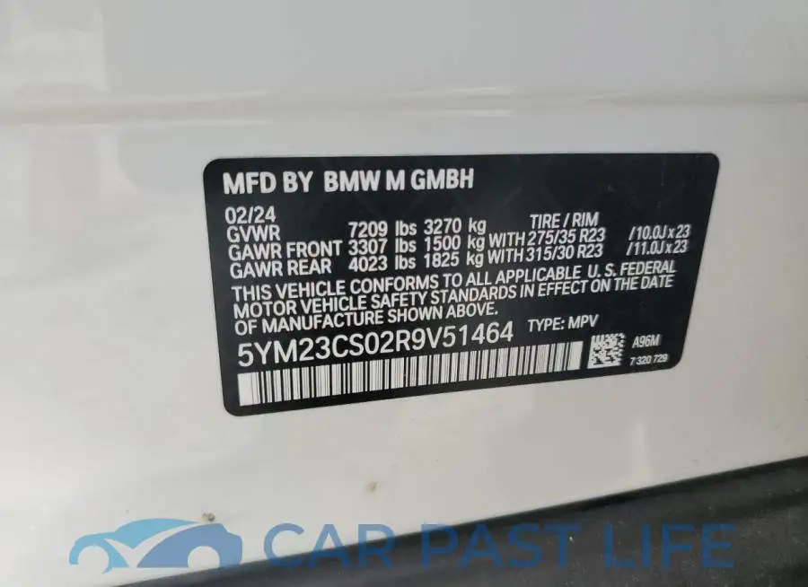 5YM23CS02R9V51464# 13