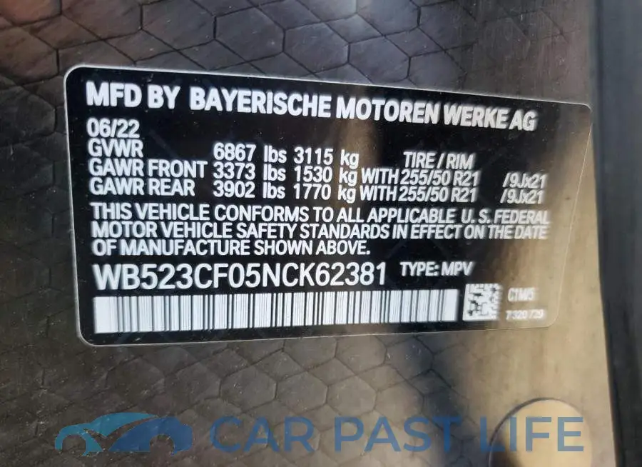 WB523CF05NCK62381# 13