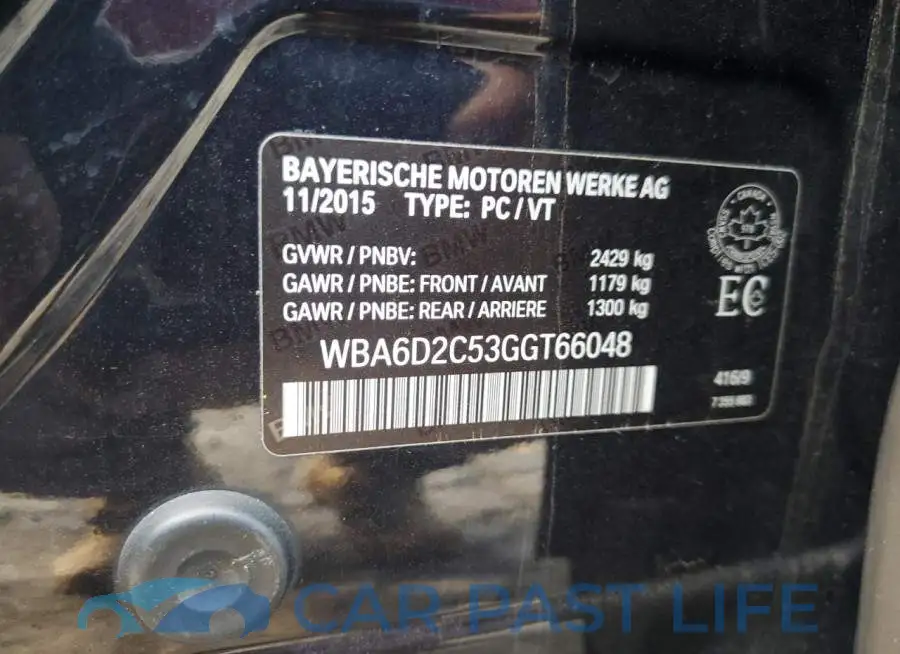 WBA6D2C53GGT66048# 12