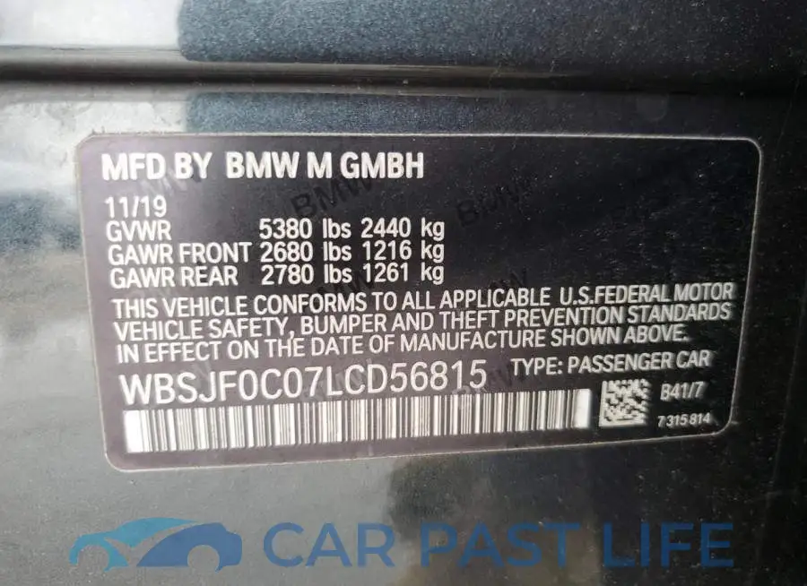 WBSJF0C07LCD56815# 13