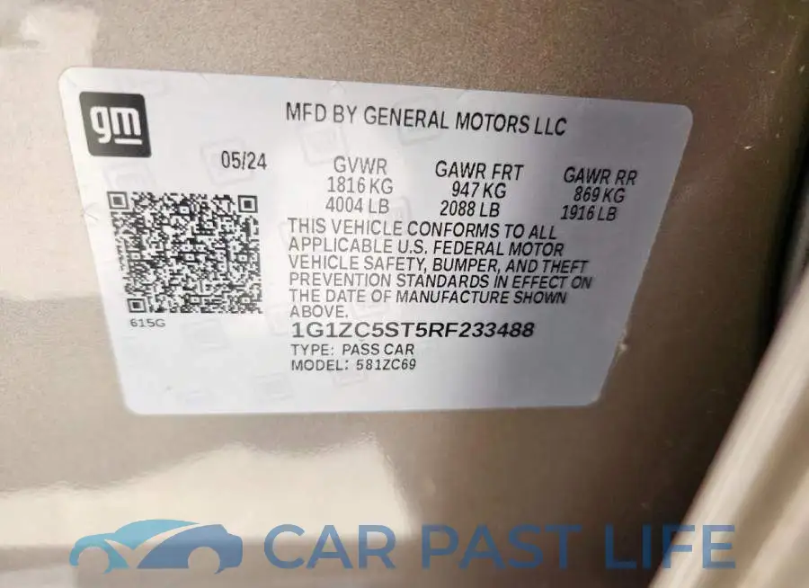 1G1ZC5ST5RF233488# 12