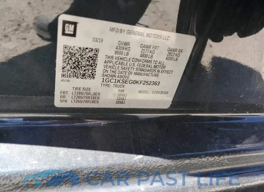 1GC1KSEG0KF252363# 12