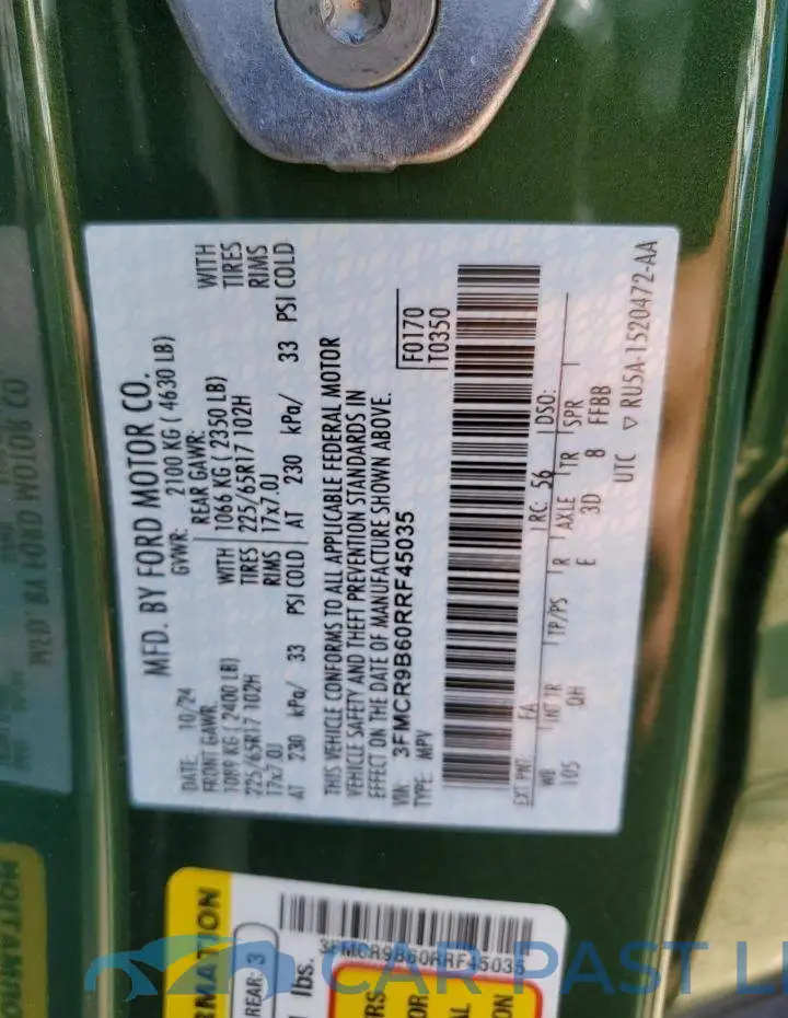 3FMCR9B60RRF45035# 13