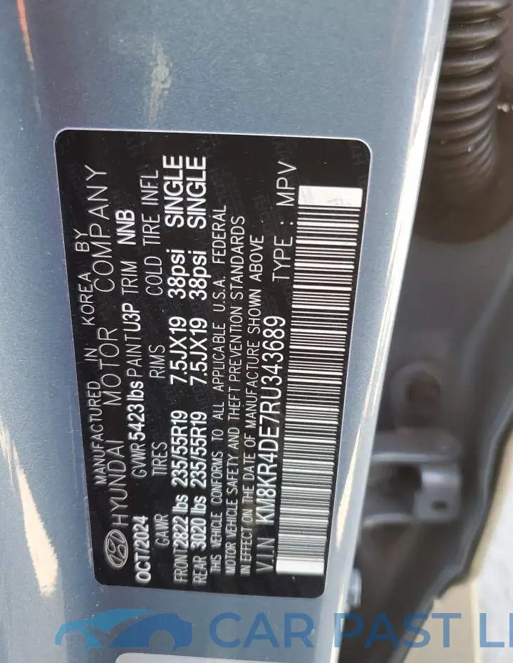 KM8KR4DE7RU343689# 13