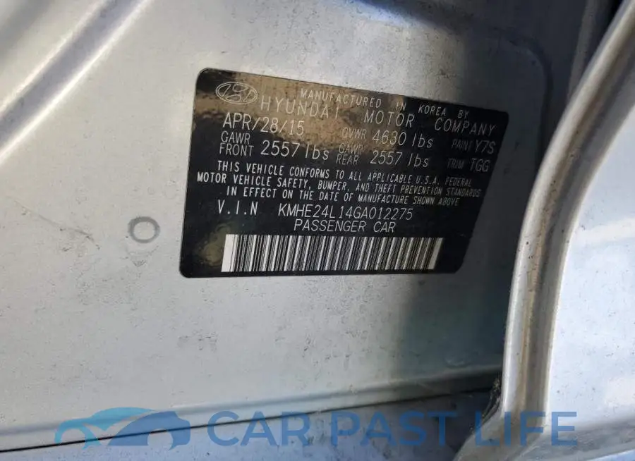 KMHE24L14GA012275# 12