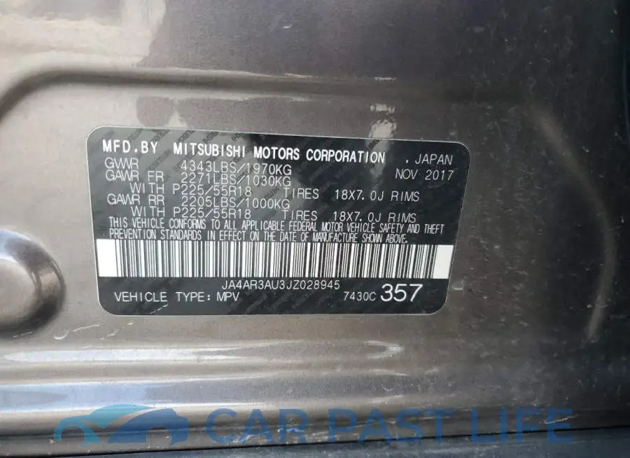 JA4AR3AU3JZ028945# 13