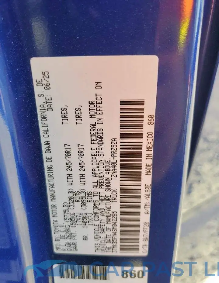 3TMKB5FN4SM042285# 12