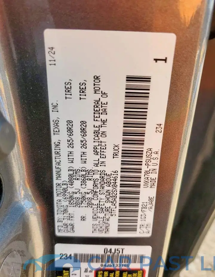 5TFLA5AB2SX044616# 12