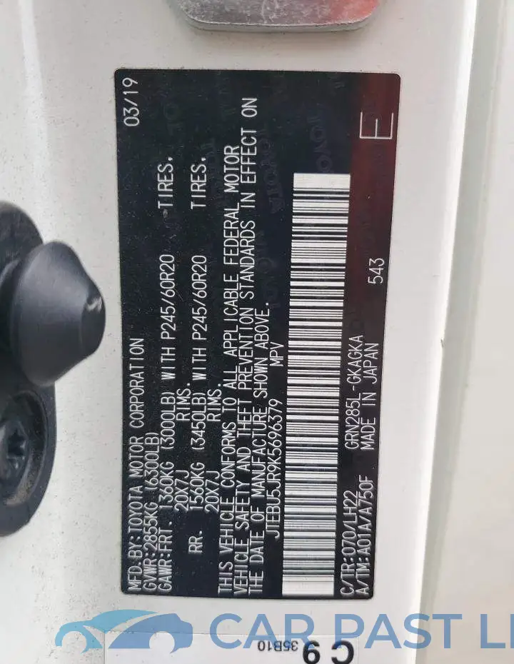 JTEBU5JR9K5696379# 13
