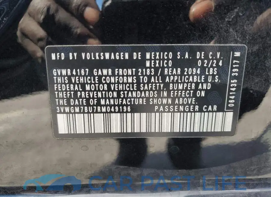 3VWGM7BU7RM049196# 13