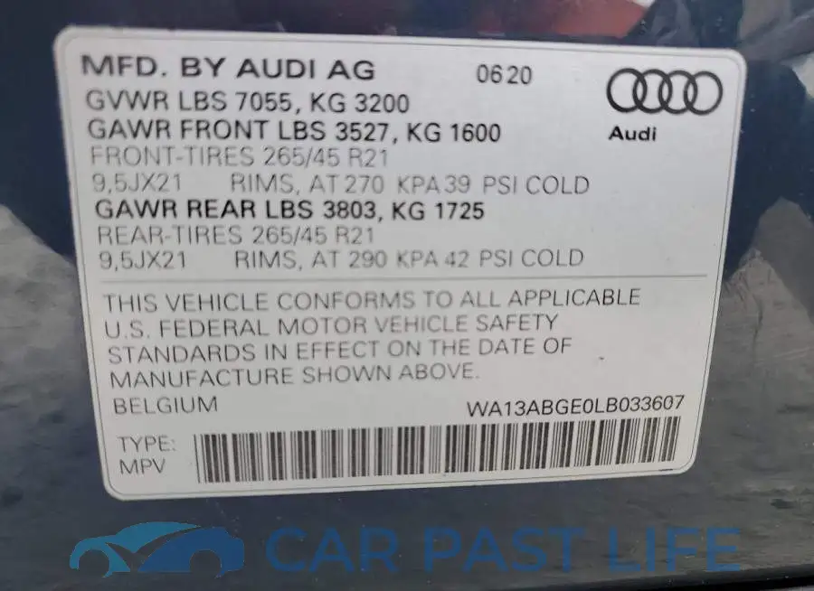 WA13ABGE0LB033607# 14