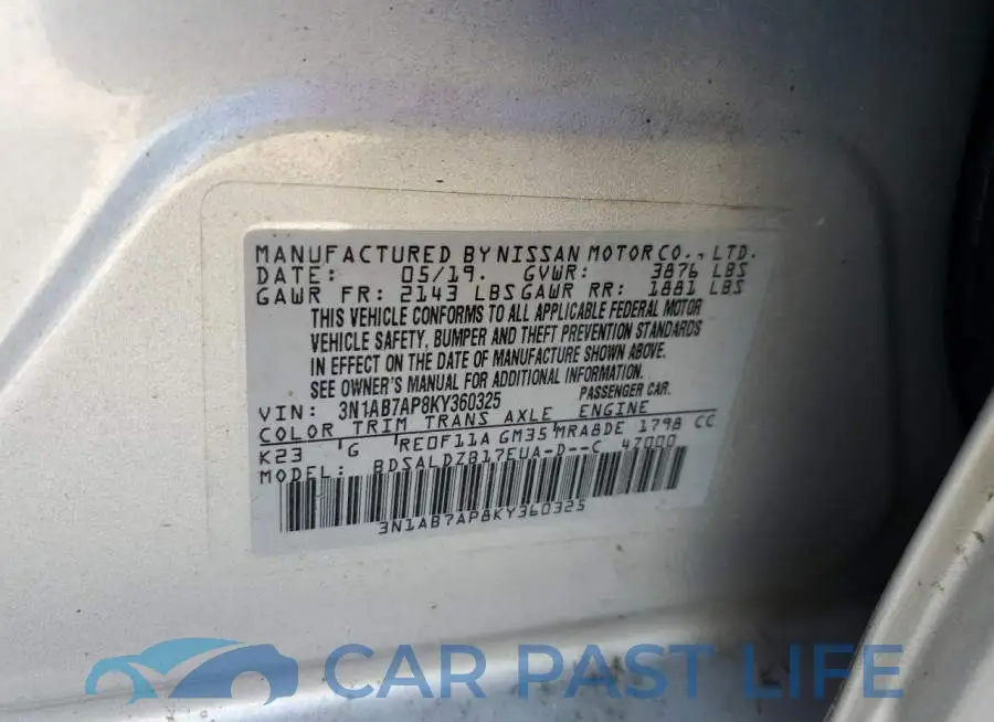 3N1AB7AP8KY360325# 12