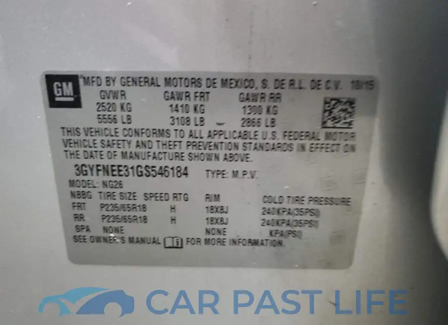 3GYFNEE31GS546184# 13