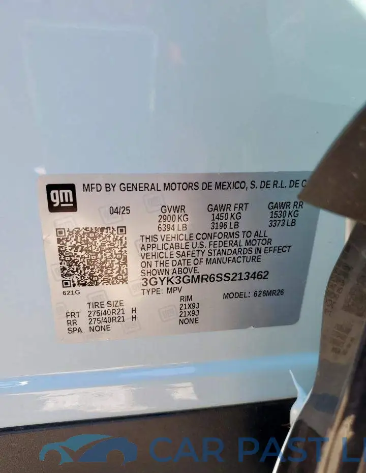 3GYK3GMR6SS213462# 13