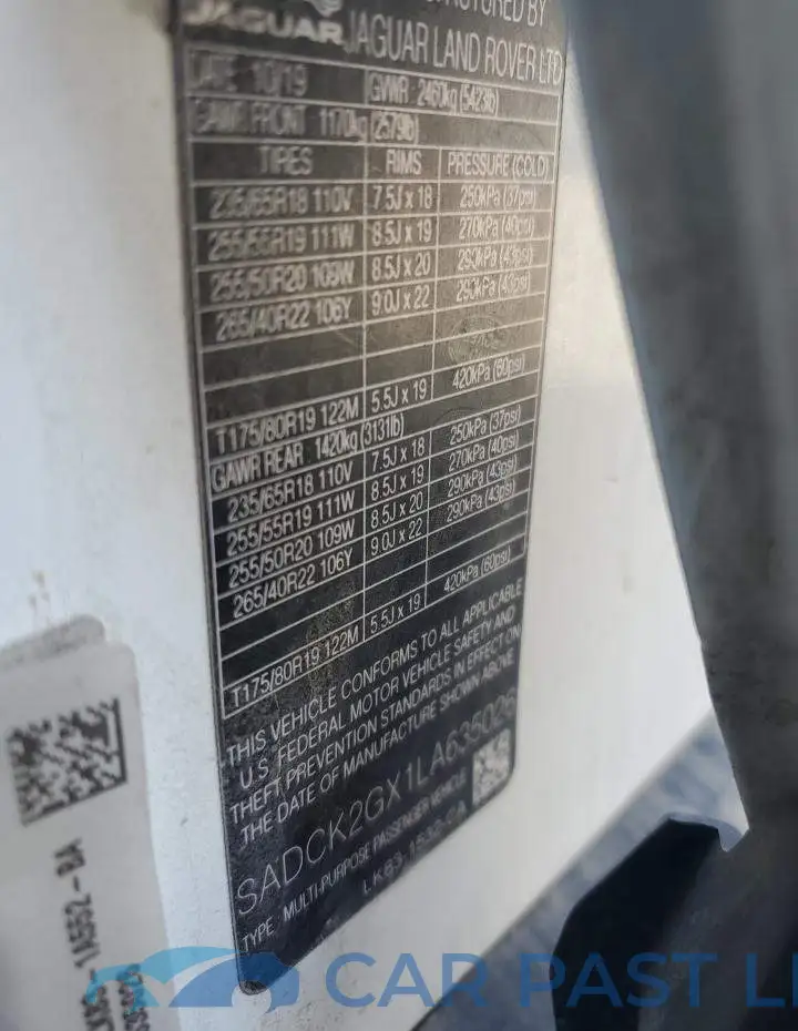 SADCK2GX1LA635026# 13