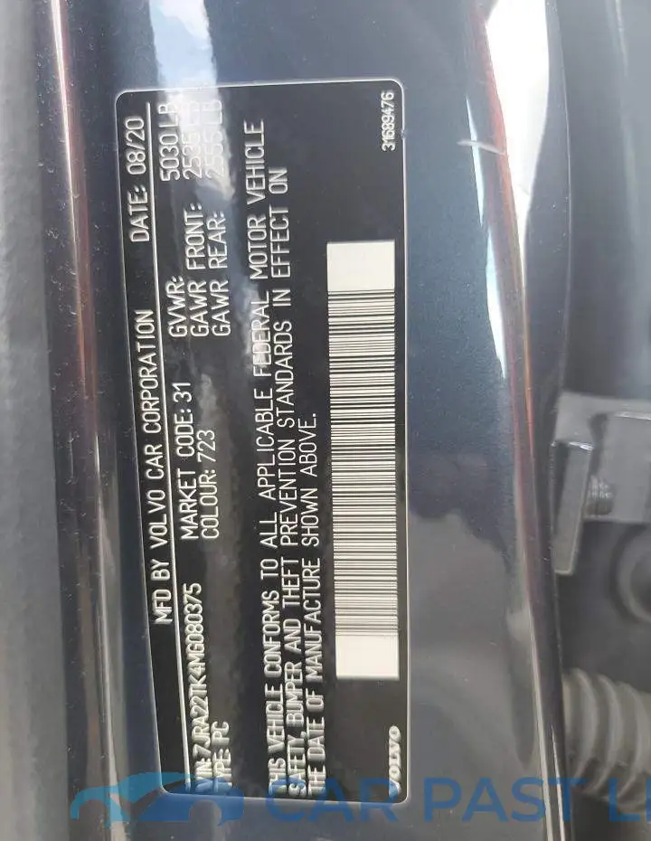 7JRA22TK4MG080375# 12