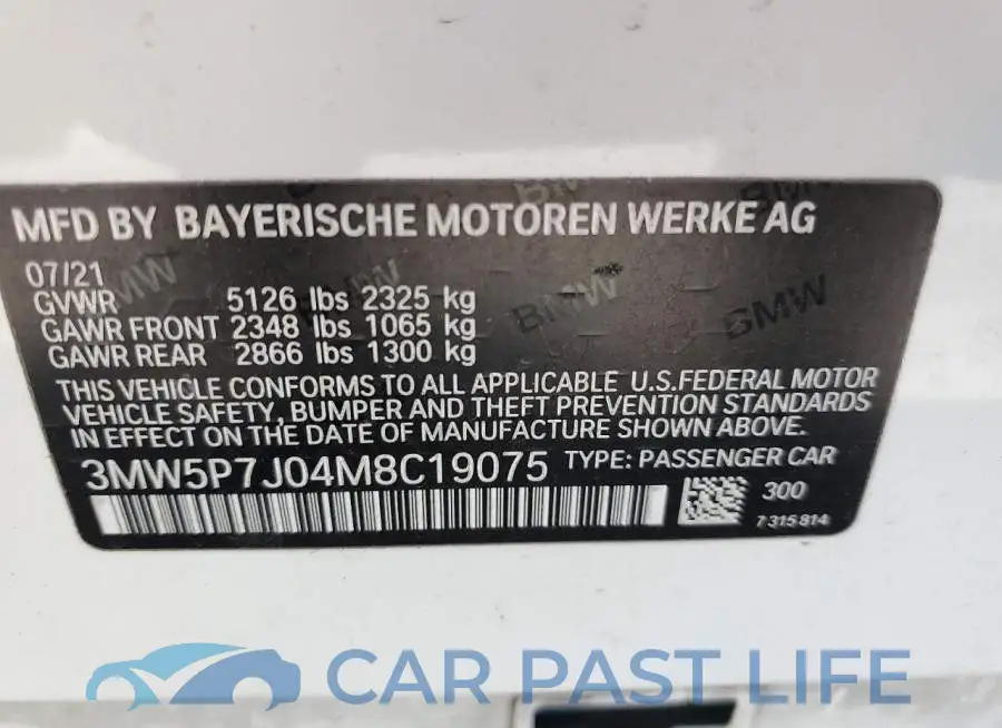 3MW5P7J04M8C19075# 13