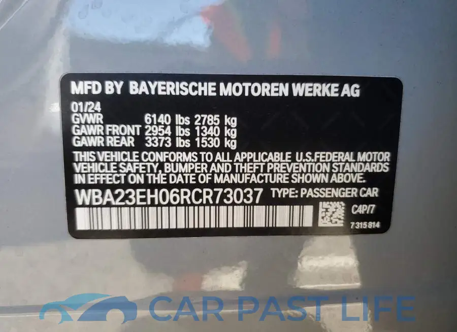 WBA23EH06RCR73037# 12