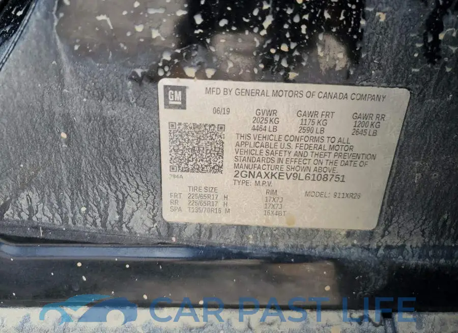 2GNAXKEV9L6108751# 12