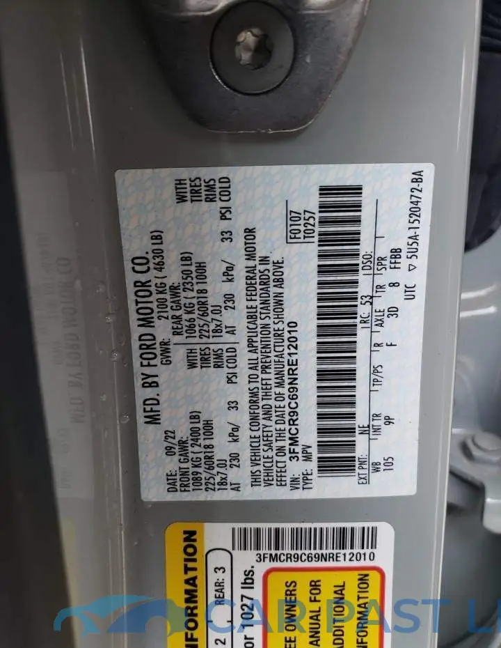 3FMCR9C69NRE12010# 13