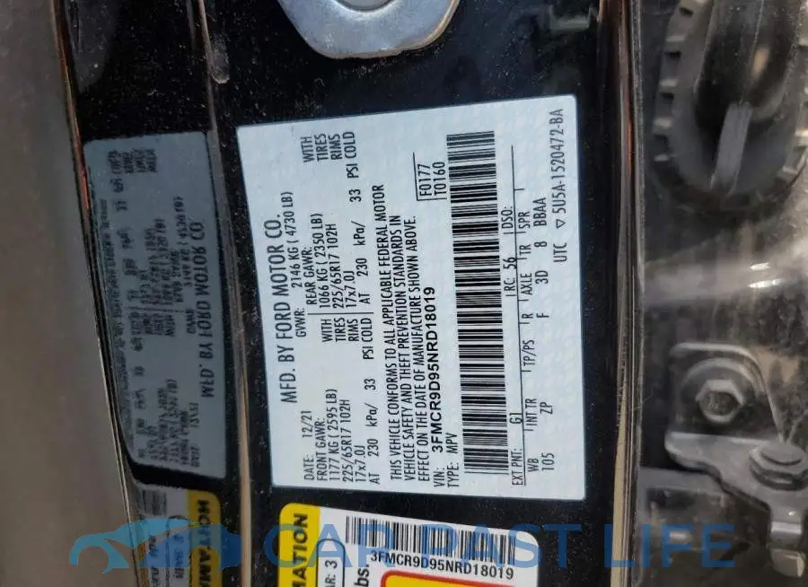 3FMCR9D95NRD18019# 13