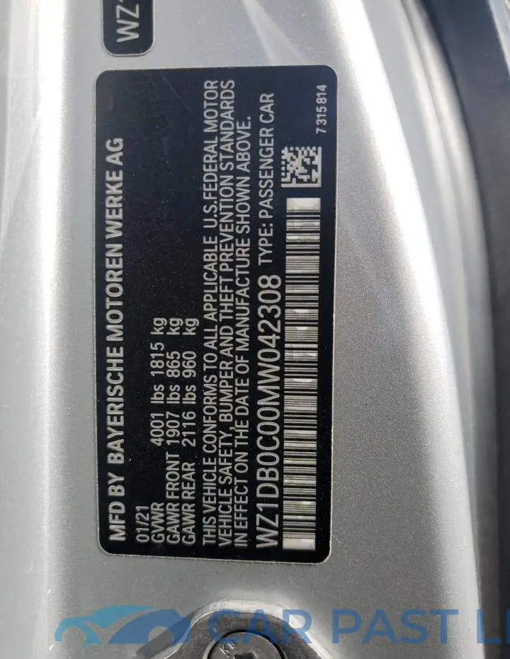 WZ1DB0C00MW042308# 12