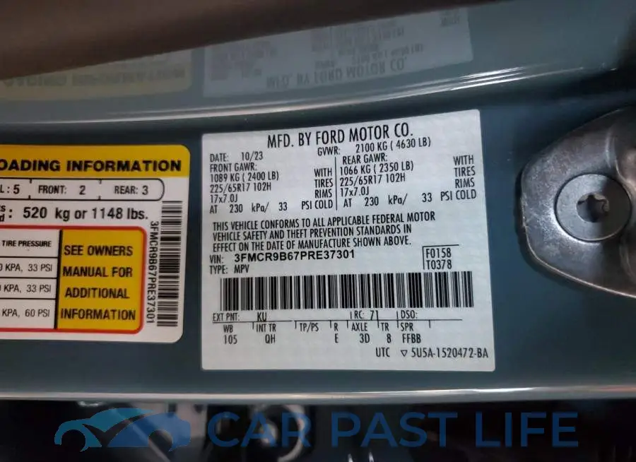 3FMCR9B67PRE37301# 13