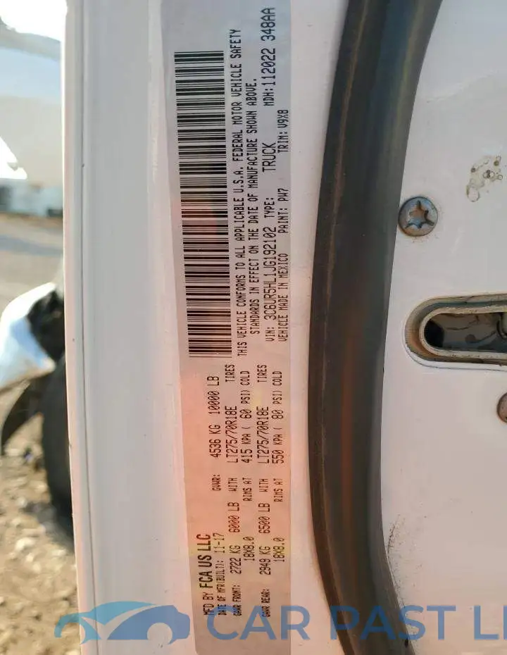 3C6UR5HL1JG192102# 12