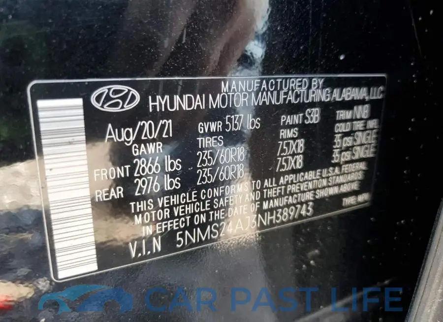 5NMS24AJ3NH389743# 13